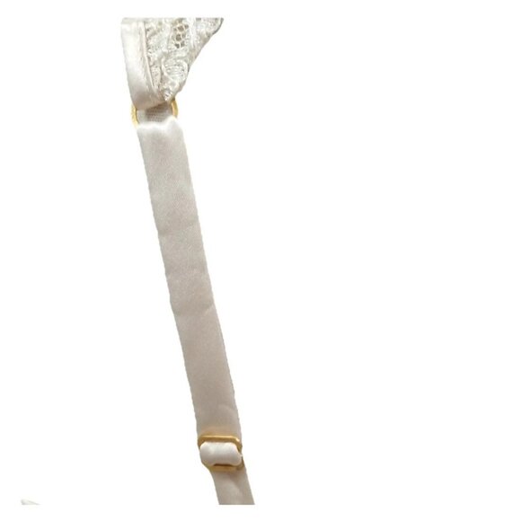 Victoria’s Secret Vintage Satin Lace Maxi Nightgown Champagne Slip‎ Dress Sz L - Picture 5 of 7